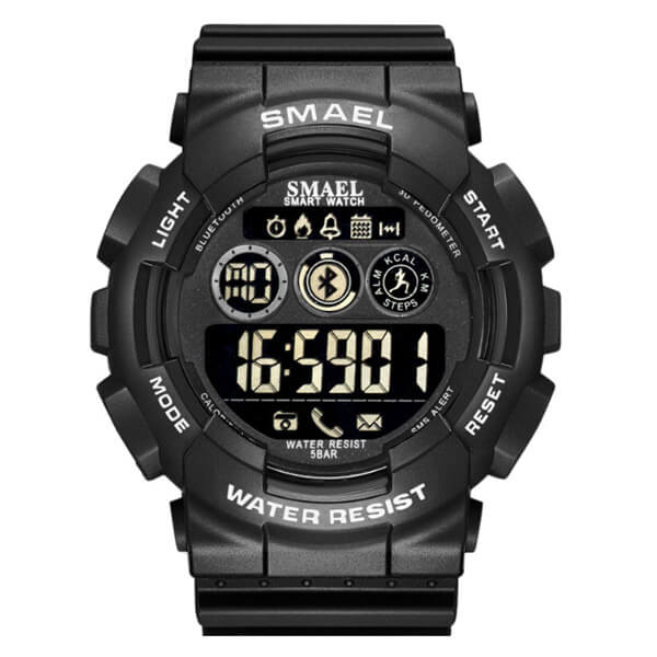 SMAEL 8013LY Smartwatch Bluetooth -Black Ανδρικά -> Ανδρικά Ρολόγια -> Ρολόγια Στρατιωτικά